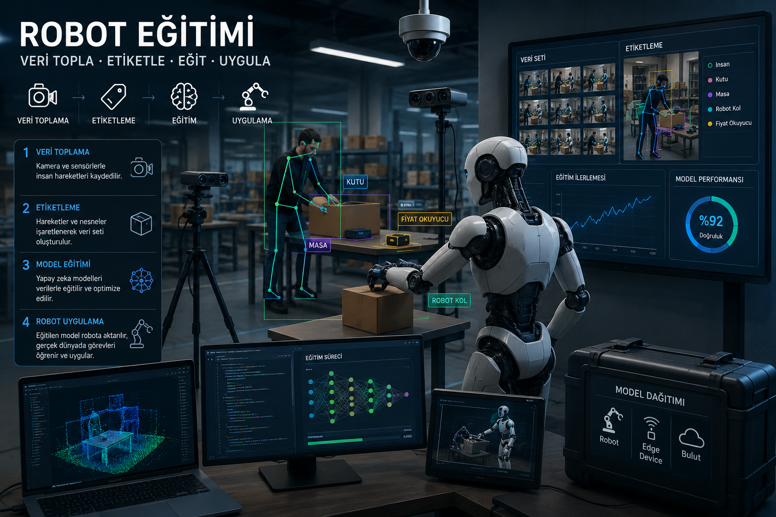 Robot Eğitimi İçin Uçtan Uca Veri Toplama ve Hazırlama Platformu